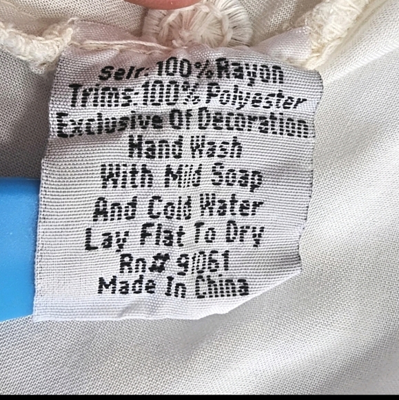 Johnny Was Biya Women's Cossima Embroidered Ivory Bohemian Tunic Blouse  Medium - Picture 14 of 16